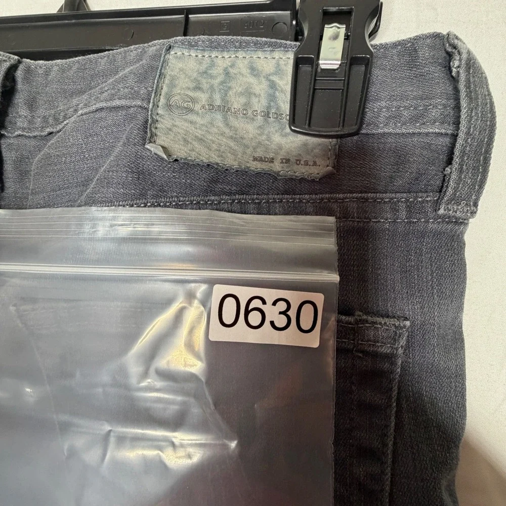 AG Adriano Goldschmied Protege Straight Leg Mens Jeans Charcoal Gray Size 36x32